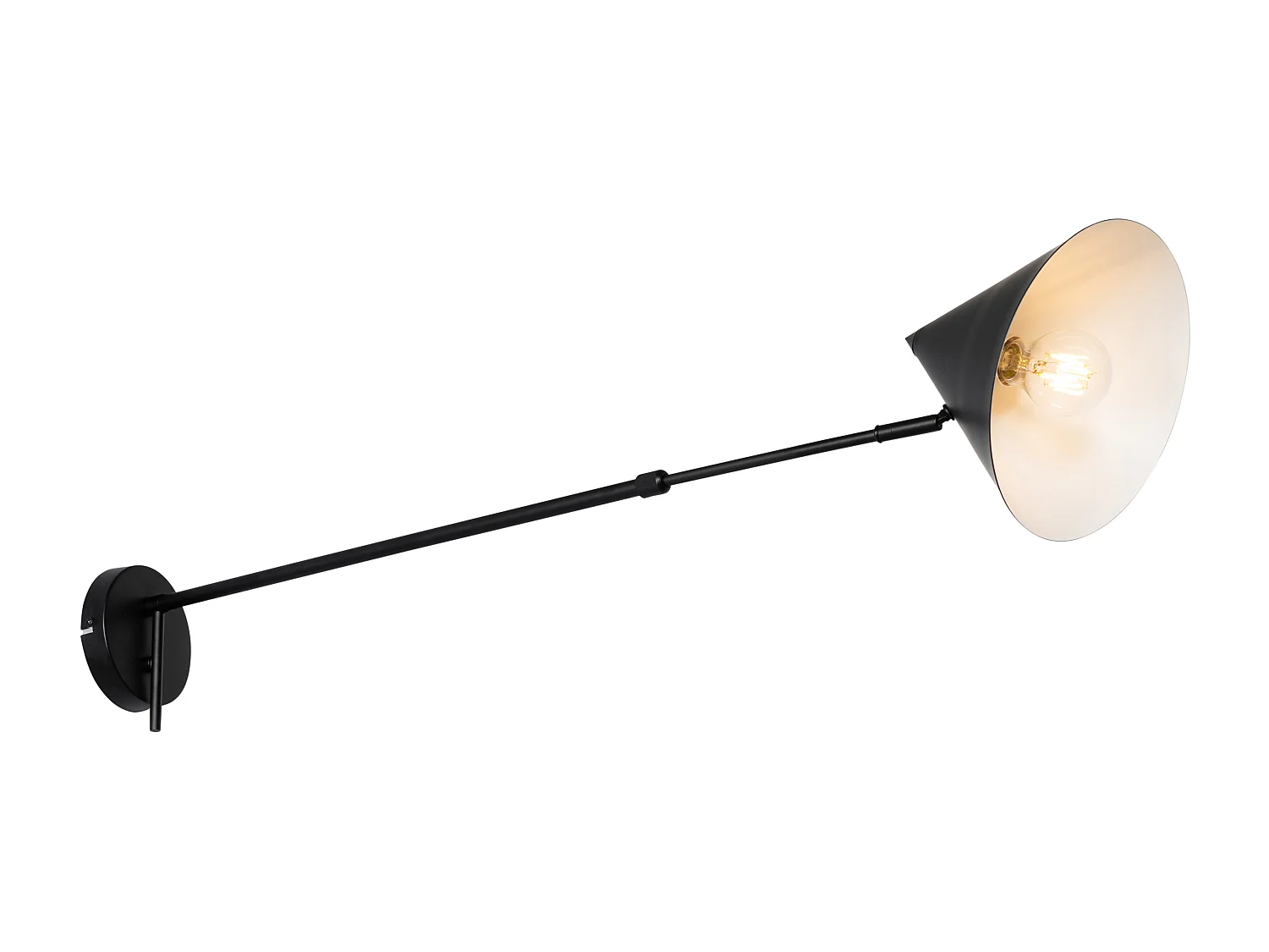 Applique design noire orientable - Triangolo