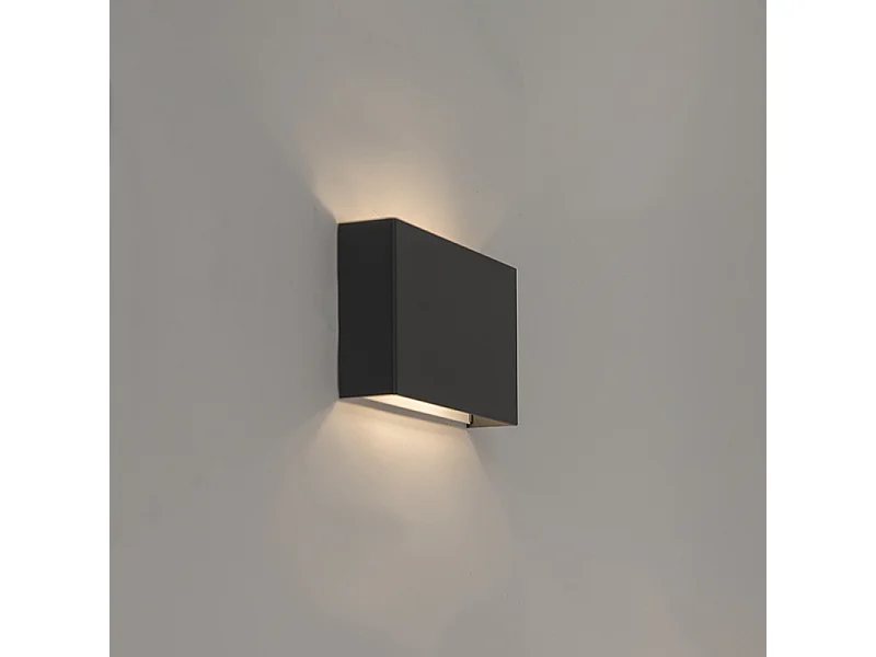 Applique murale moderne noire 2 lumières - Otan