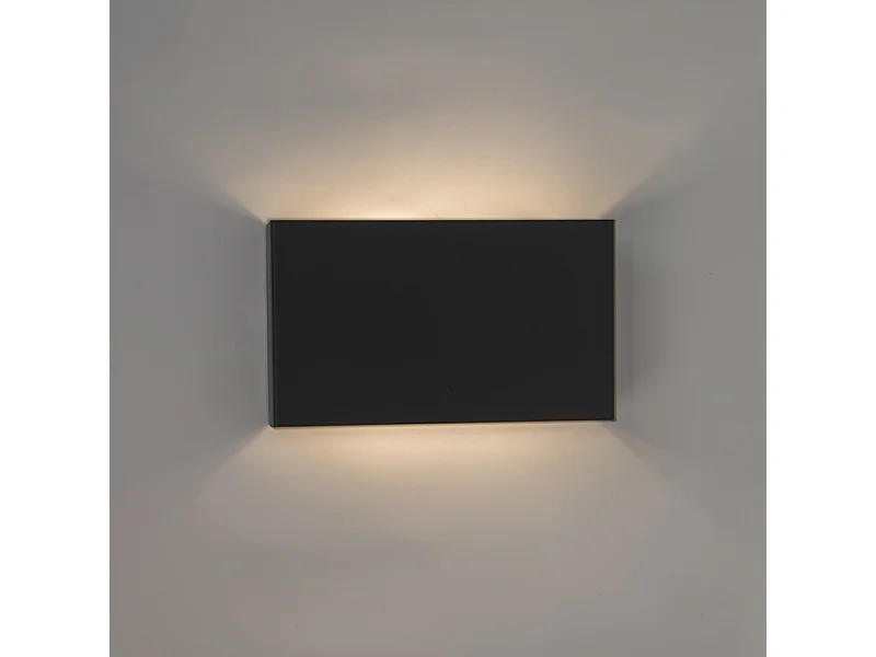 Applique murale moderne noire 2 lumières - Otan