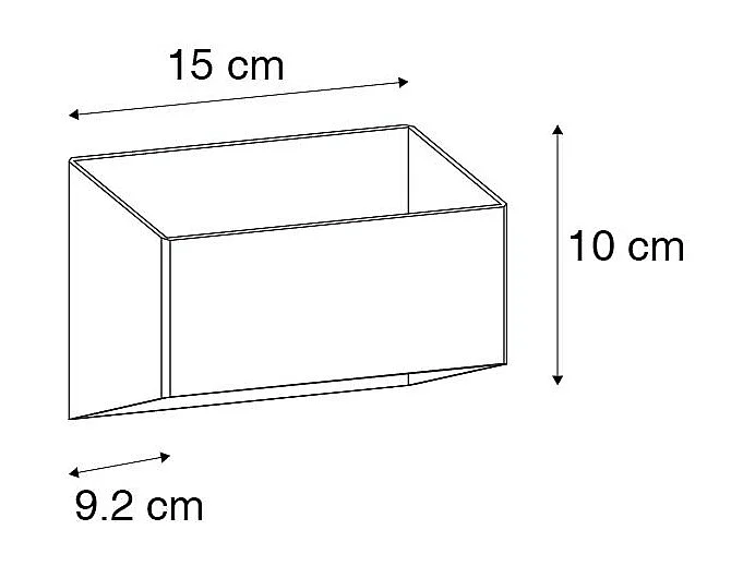 Applique design noir avec or - Alone S
