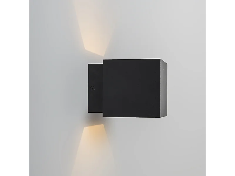 Applique murale design noir/or avec LED - Caja