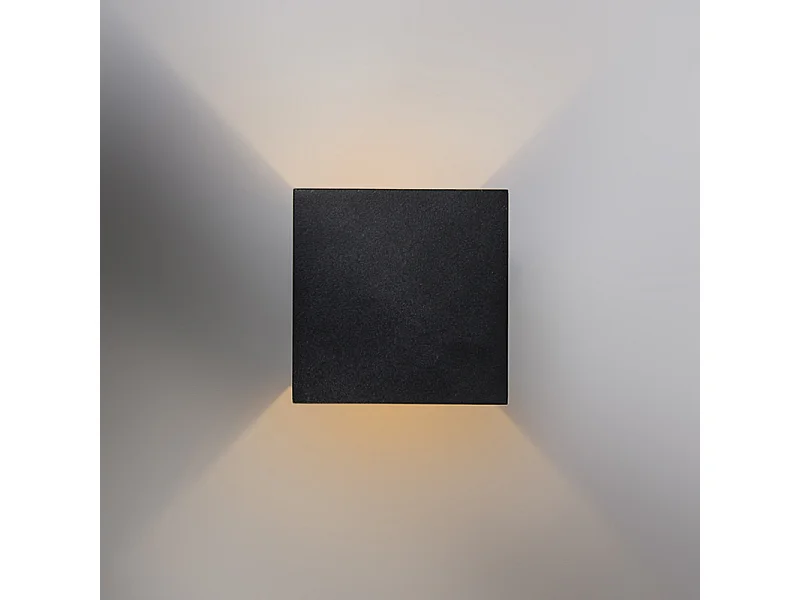 Applique murale design noir/or avec LED - Caja
