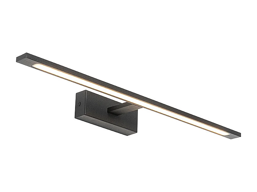 Applique moderne noire 62 cm avec LED IP44 - Jerre