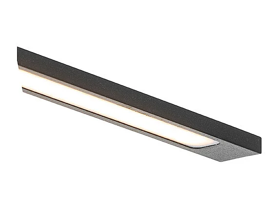 Applique moderne noire 62 cm avec LED IP44 - Jerre
