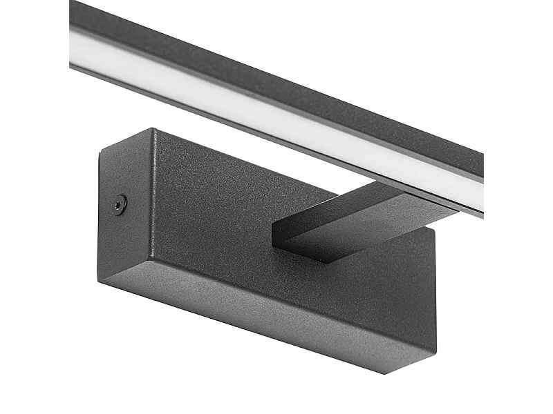 Applique moderne noire 62 cm avec LED IP44 - Jerre