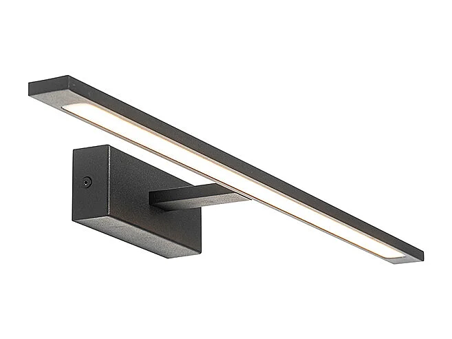 Applique moderne noire 62 cm avec LED IP44 - Jerre