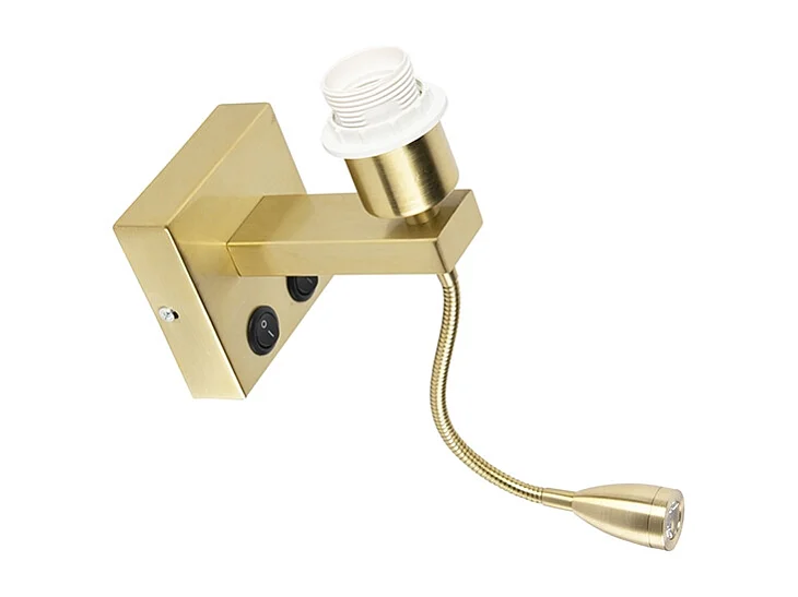 Applique moderne en laiton avec bras flexible - Brescia Combi