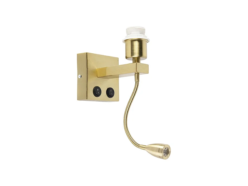 Applique moderne en laiton avec bras flexible - Brescia Combi