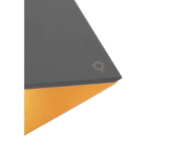 Applique murale Fold grise avec cuivre