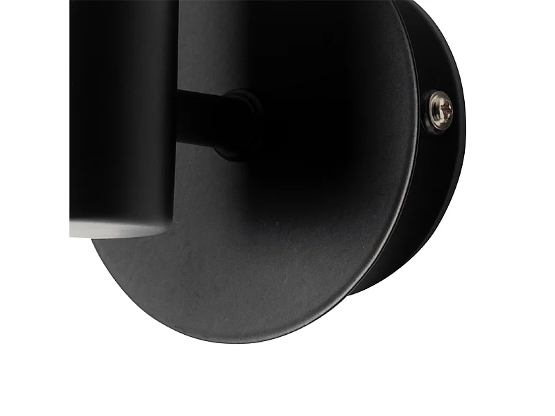 Applique murale moderne noire IP44 - Cederic Up