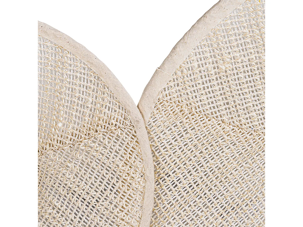 Applique design blanche avec tissu 3 lumières - Jane