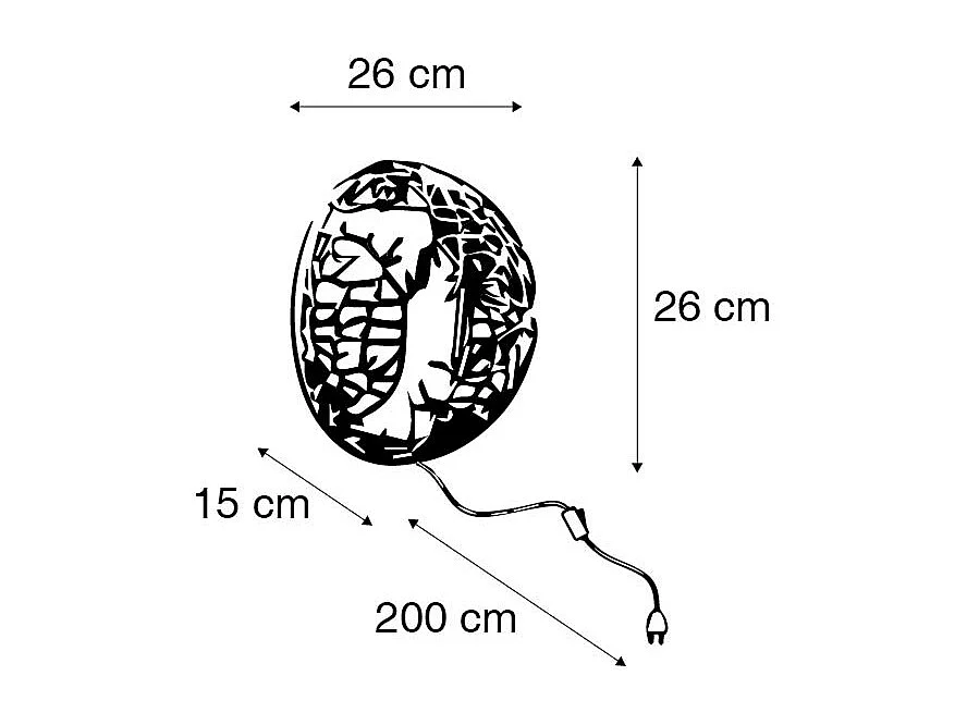 Applique Art Déco or - Maro