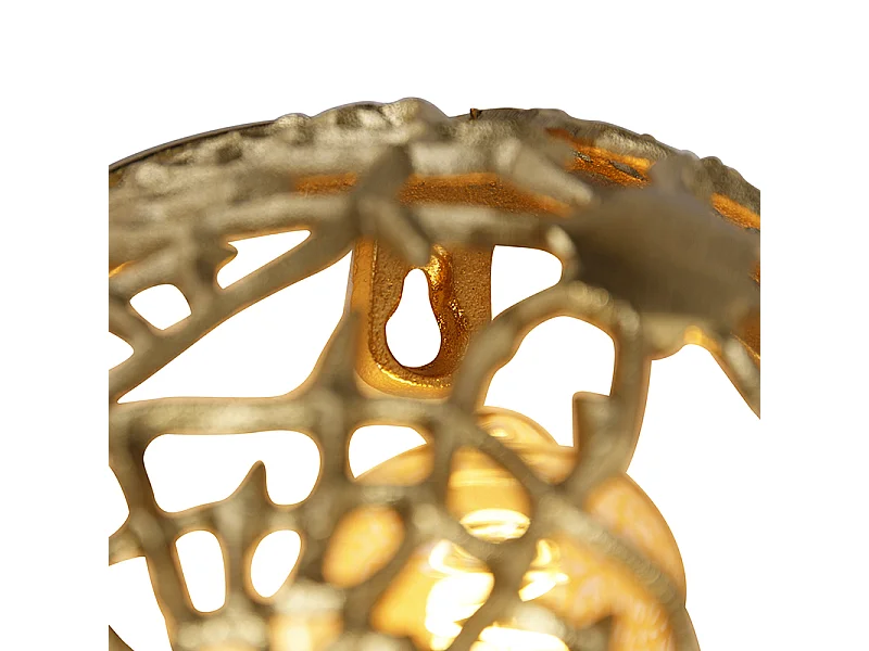 Applique murale Art déco dorée - Maro