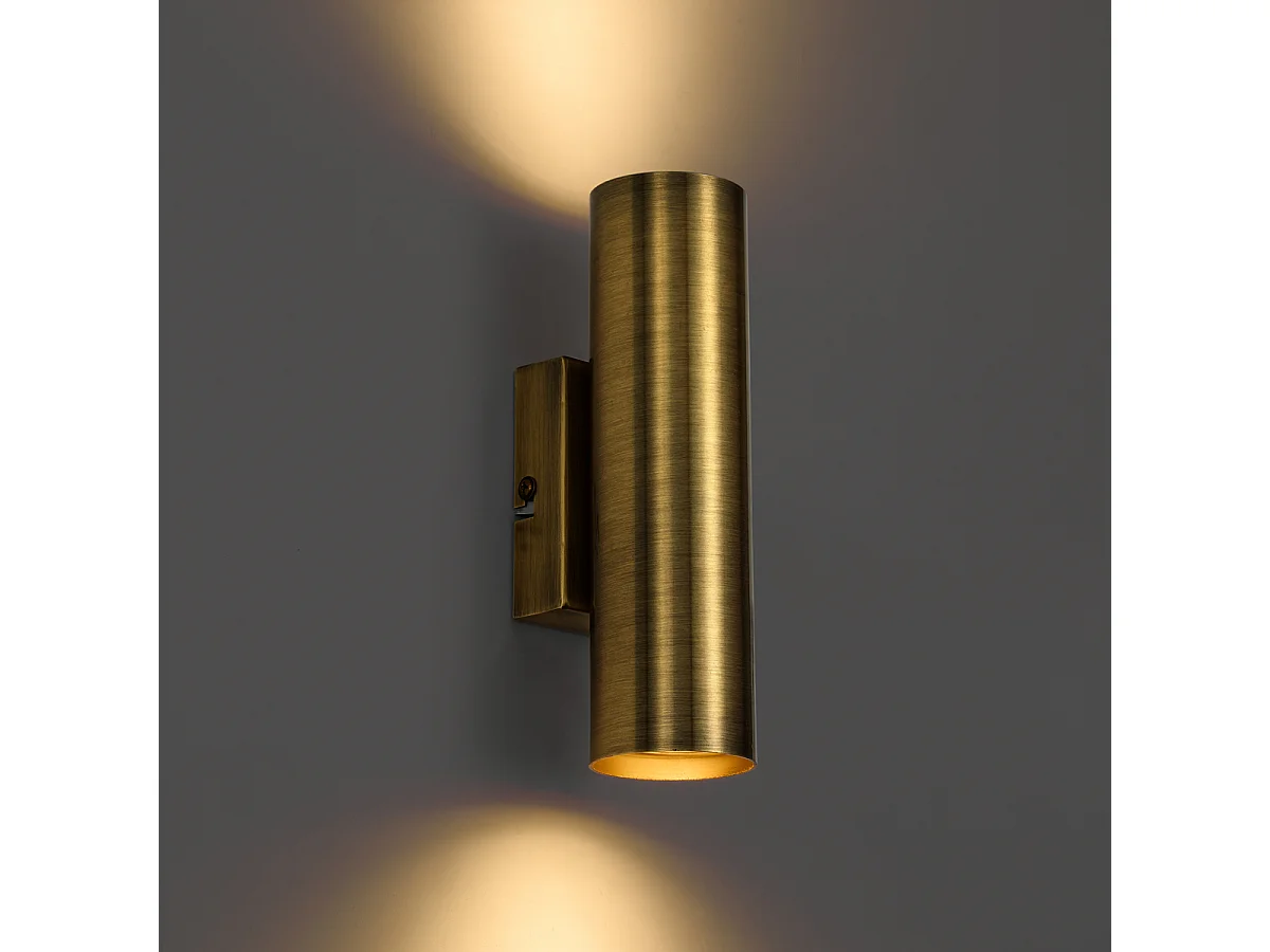 Applique murale moderne bronze 2 lumières - Jeana
