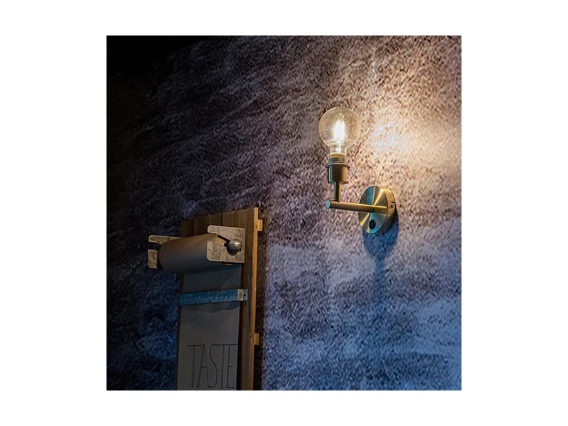 Applique moderne 1 doré avec interrupteur - Combi