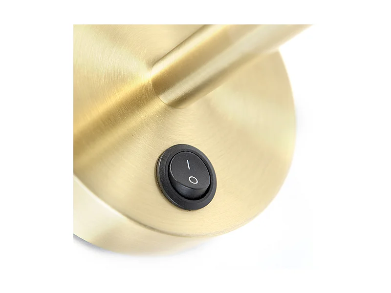 Applique moderne 1 doré avec interrupteur - Combi