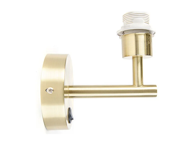 Applique murale moderne dorée 1 lumière avec interrupteur - Combi