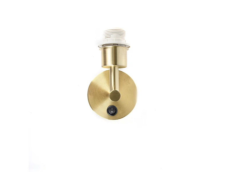 Applique murale moderne dorée 1 lumière avec interrupteur - Combi