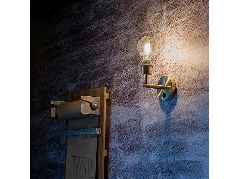 Applique murale moderne dorée 1 lumière avec interrupteur - Combi
