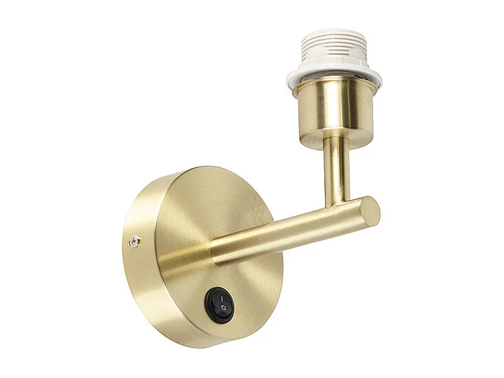 Applique murale moderne dorée 1 lumière avec interrupteur - Combi