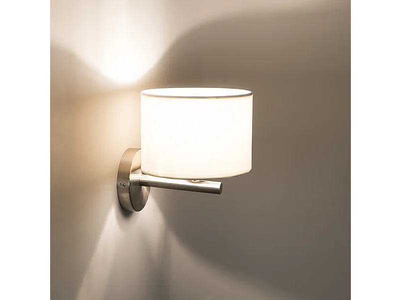 Applique murale moderne ronde blanche - VT 1