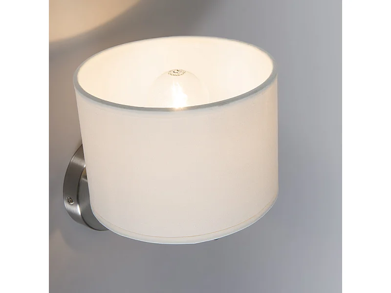 Applique murale moderne ronde blanche - VT 1