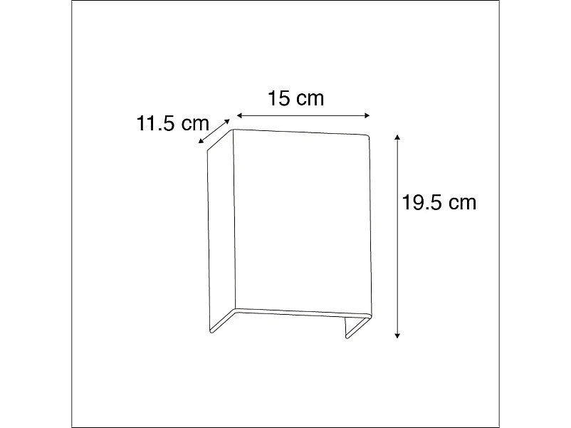 Applique murale rustique blanche - Vete