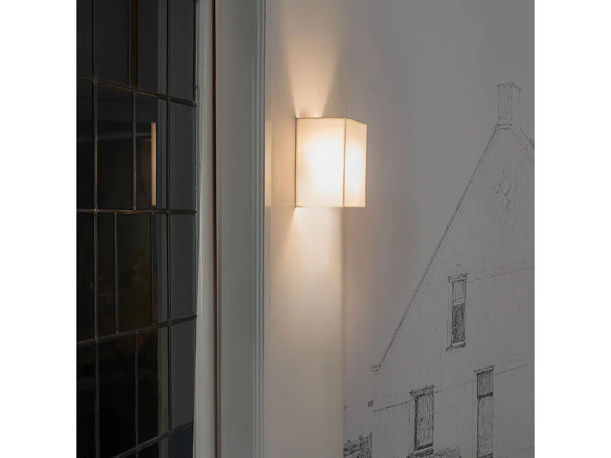 Applique murale rustique blanche - Vete