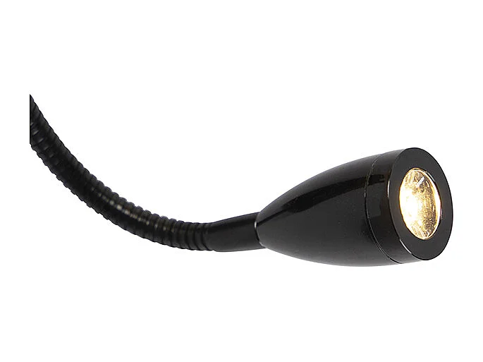 Applique murale noire avec abat-jour en velours jaune - Stacca