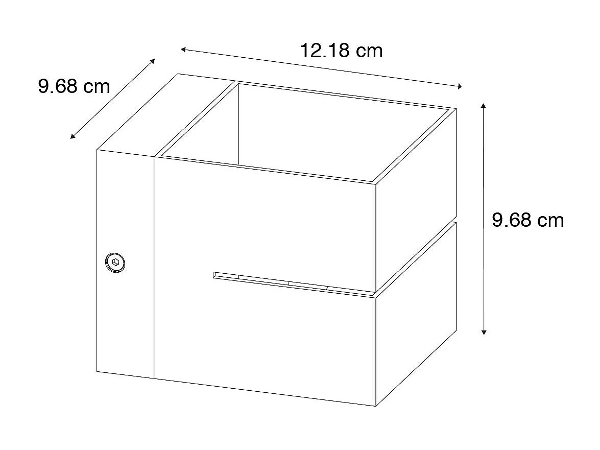 Applique moderne bronze foncé - Transfer Groove