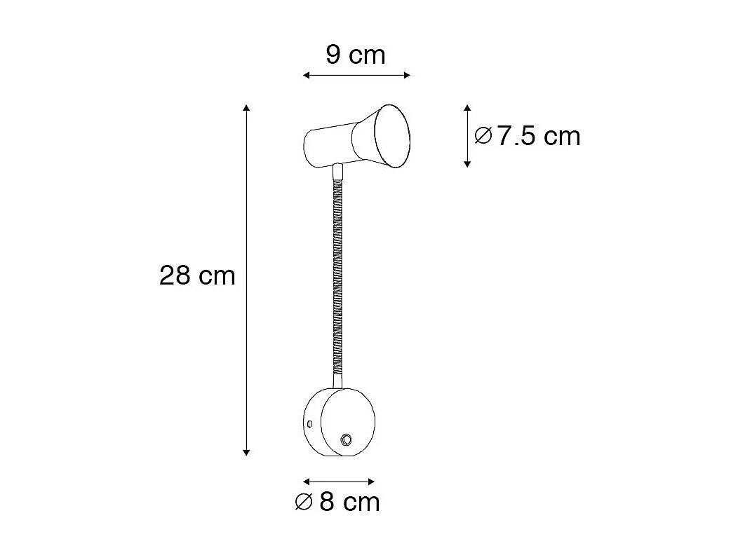 Applique bronze à bras flexible - Karin flex