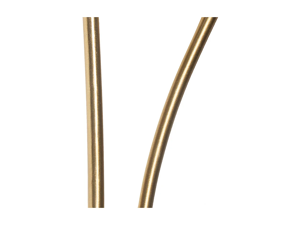 Applique murale moderne dorée 2 lumières avec verre fumé - Athènes