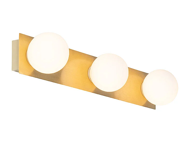 Applique moderne or 48 cm IP44 3 lumières - Cederic