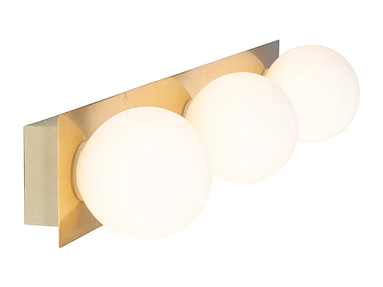 Applique moderne or 48 cm IP44 3 lumières - Cederic