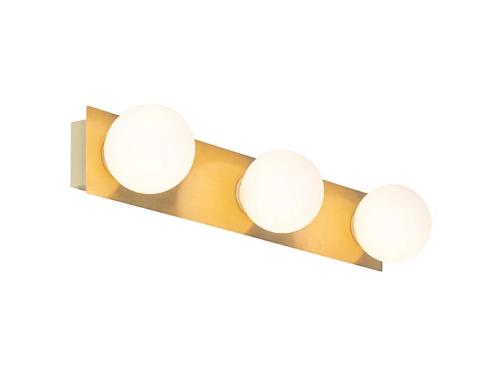 Applique moderne or 48 cm IP44 3 lumières - Cederic