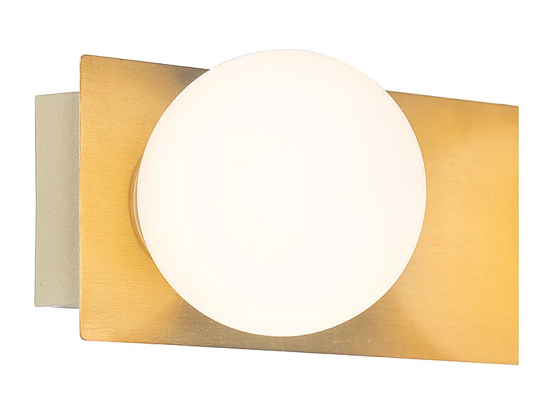 Applique murale moderne dorée 48 cm IP44 3 lumières - Cederic