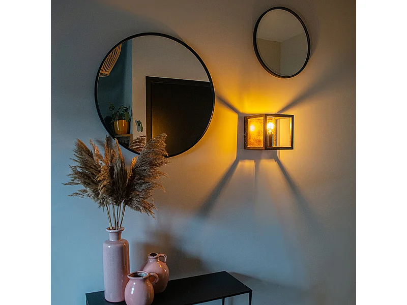 Applique industrielle brun rouille - Cage