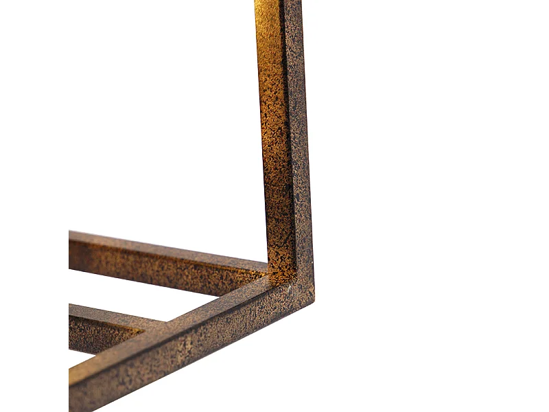 Applique murale industrielle rouille - Cage