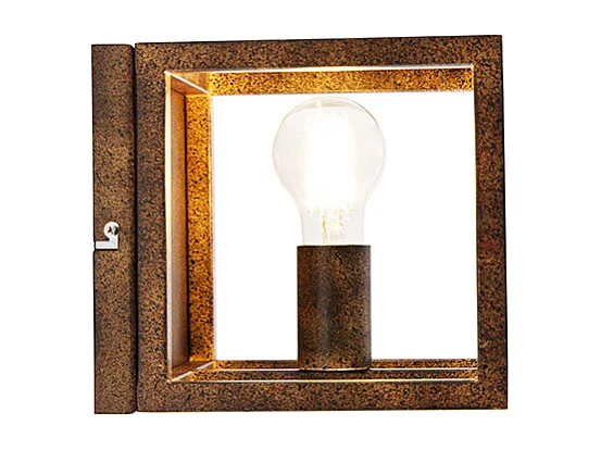 Applique murale industrielle rouille - Cage