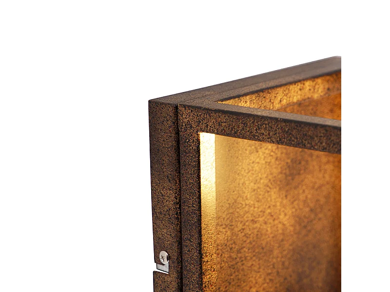 Applique murale industrielle rouille - Cage