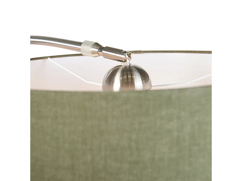 Applique murale en acier avec abat-jour vert 35/35/20 réglable