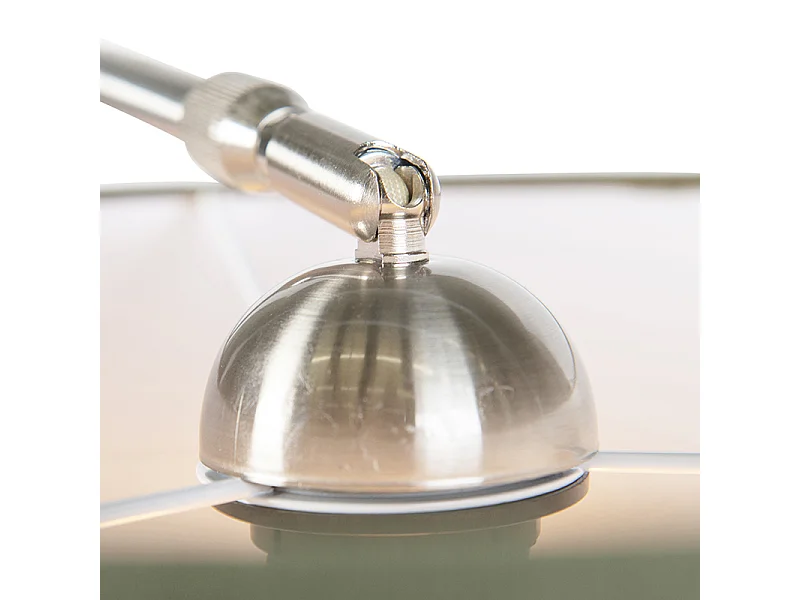 Applique murale en acier avec abat-jour vert 35/35/20 réglable