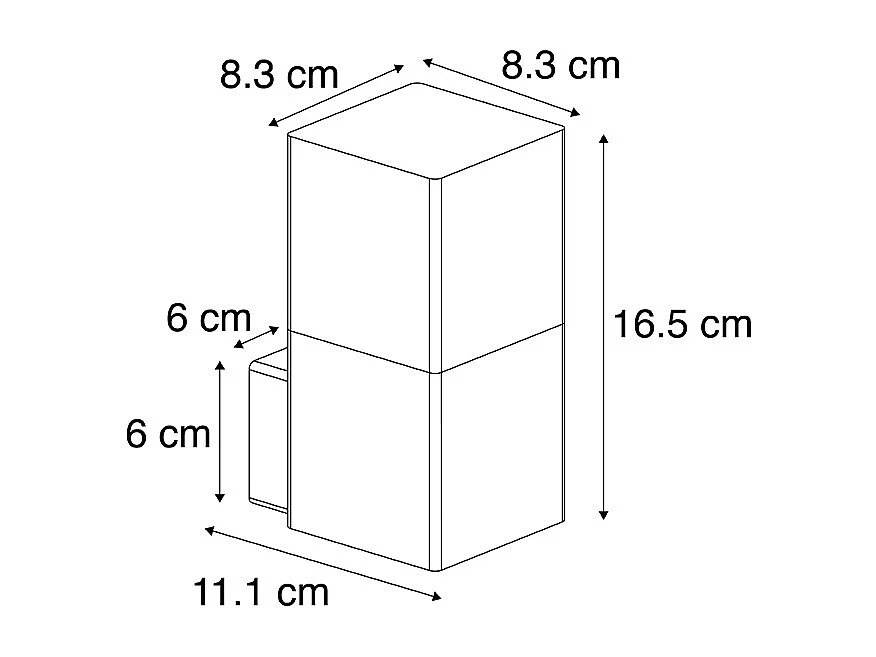 Applique murale d'extérieur noire avec abat-jour blanc opale IP44 - Denmark