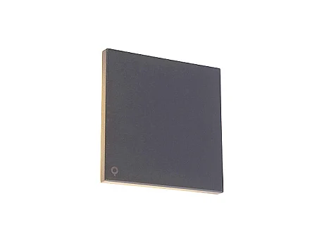 Applique aluminium gris 15 cm LED 9W - SKYF