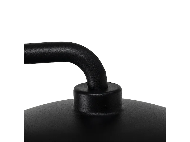 Applique murale d'extérieur moderne noire avec verre transparent - Khana