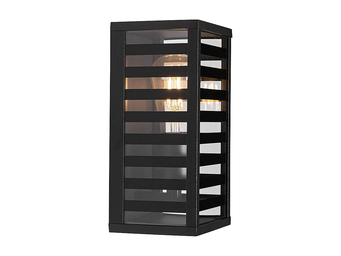 Applique murale extérieure moderne noire 26 cm IP44 - Reims