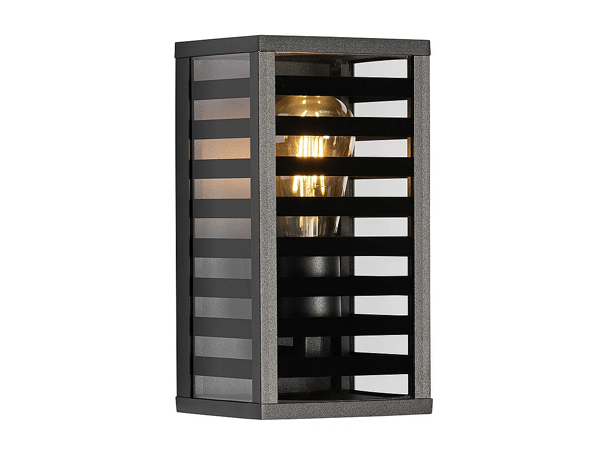 Applique murale extérieure moderne noire 26 cm IP44 - Reims