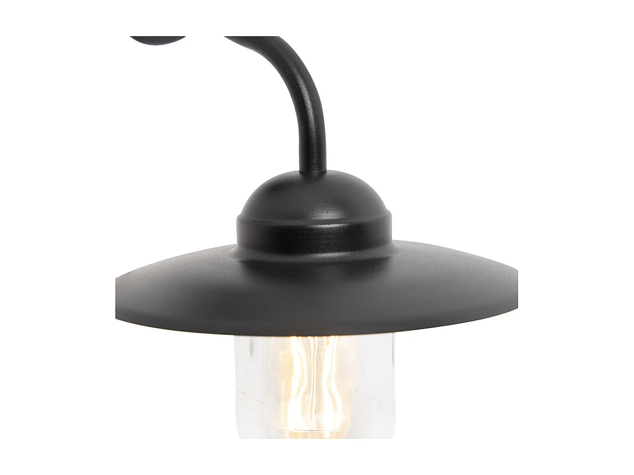 Applique murale extérieure noire IP44 - Munich