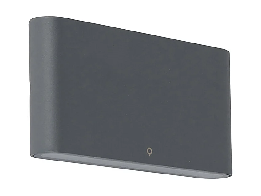 Lot de 2 appliques d'extérieur gris foncé 17,5 cm avec LED - Batt