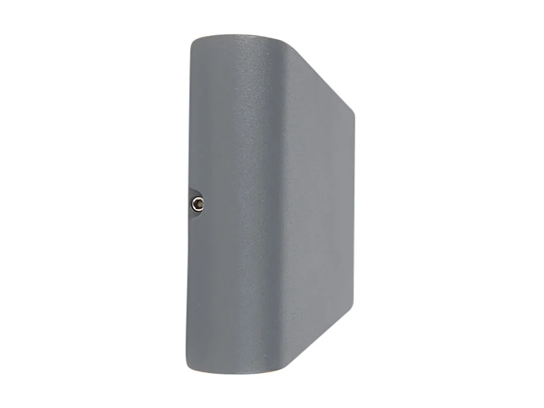 Lot de 2 appliques d'extérieur gris foncé 17,5 cm avec LED - Batt